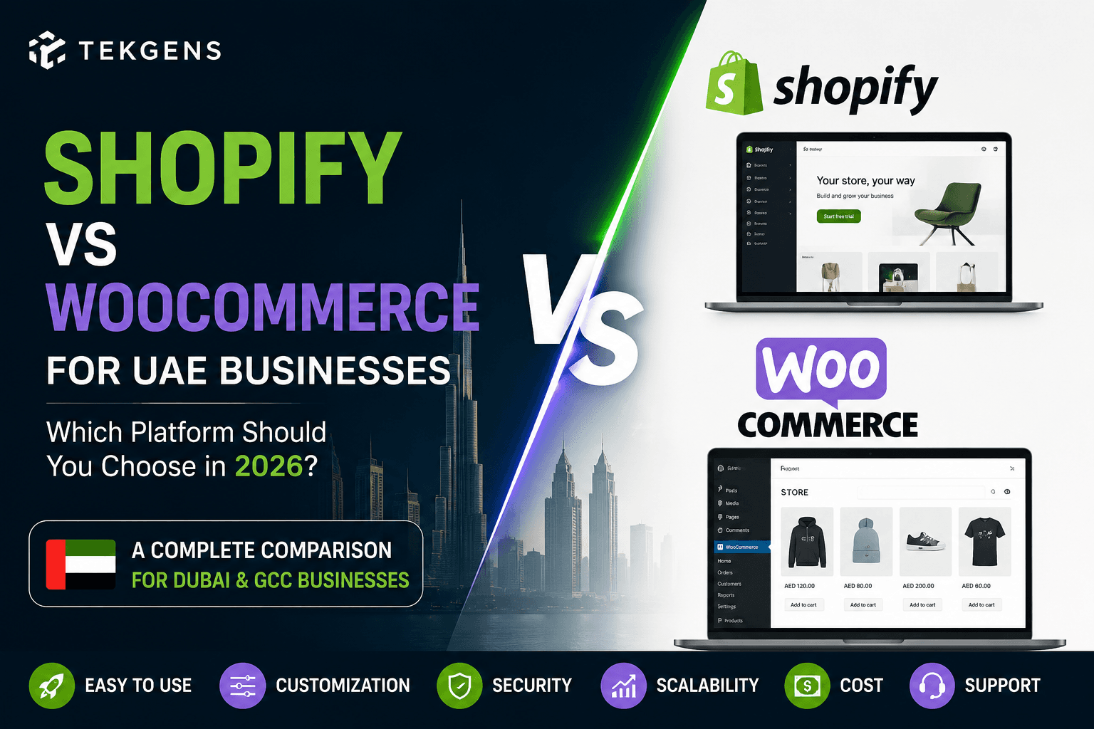 Shopify vs WooCommerce for UAE Businesses: Which Platform Should You Choose in 2026?